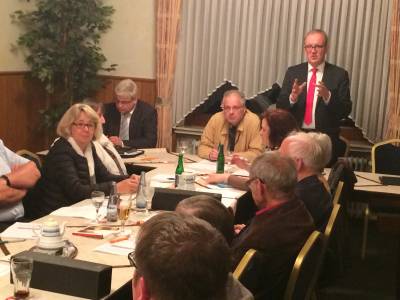 Ebenfalls zu Gast MdL Volker Myer